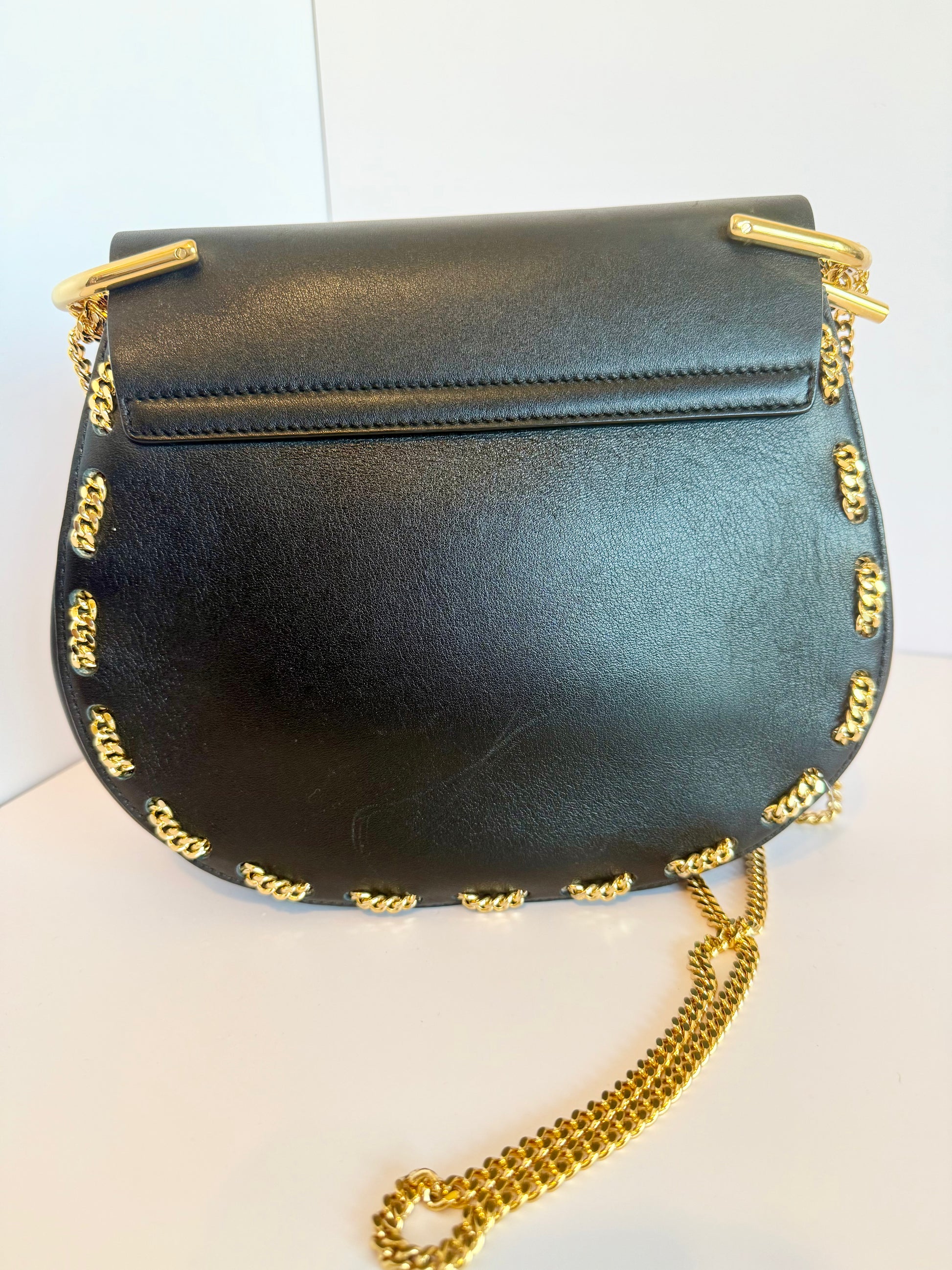 Chloe drew chain detail crossbody bag
