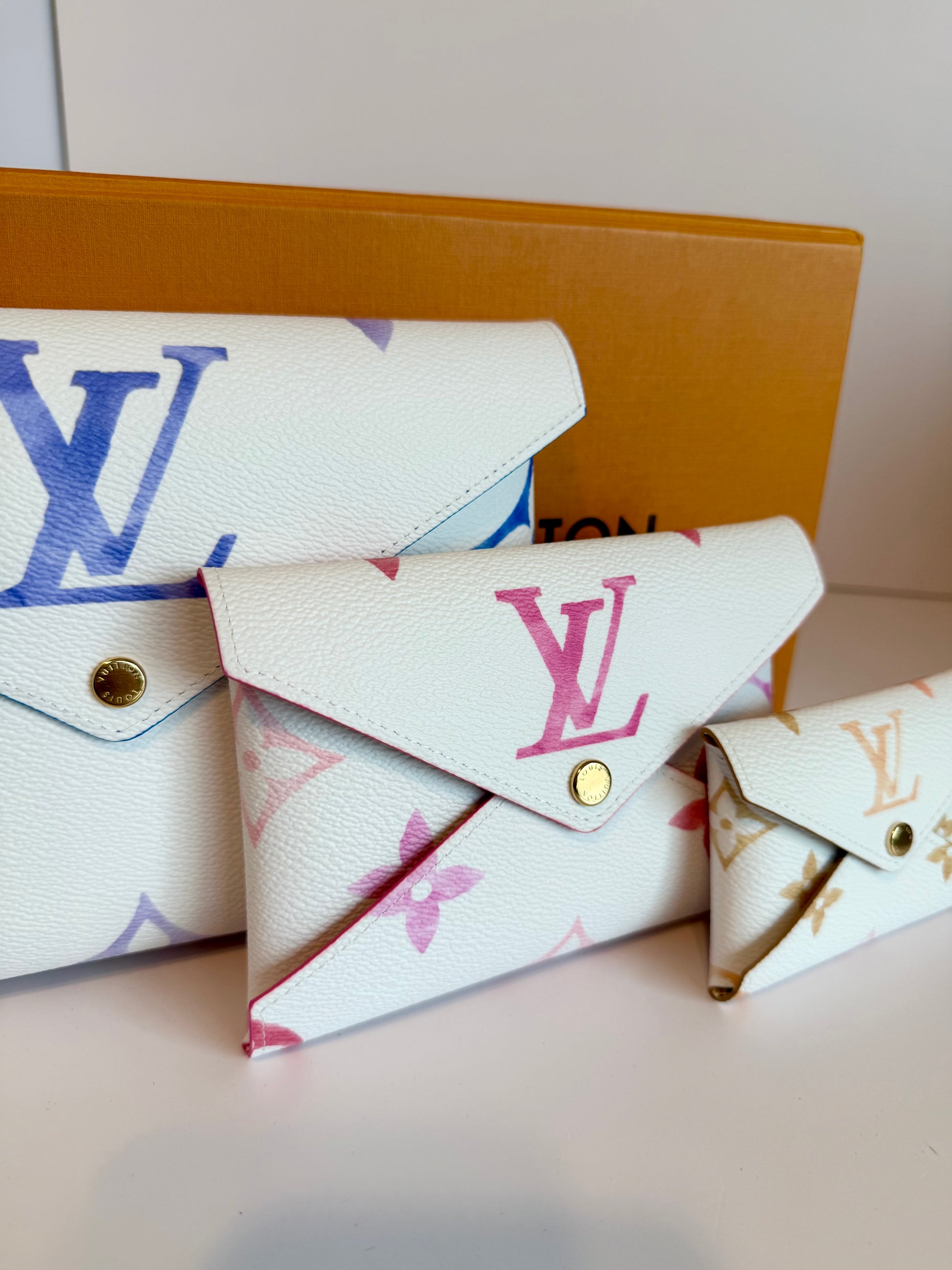 Louis Vuitton limited edition giant monogram Kirigami Pochette set By The Pool collection