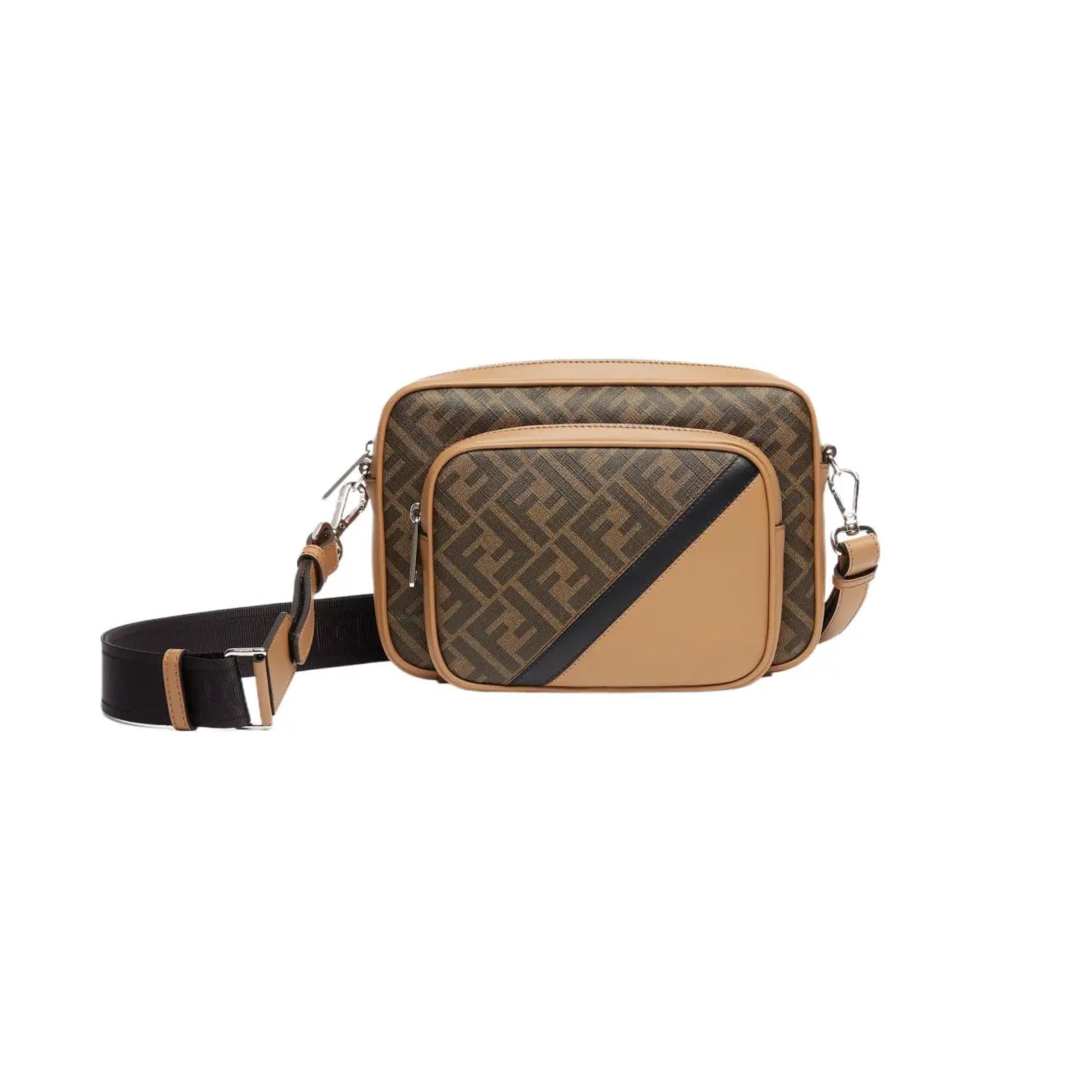 FENDI diagonal duo camera bag