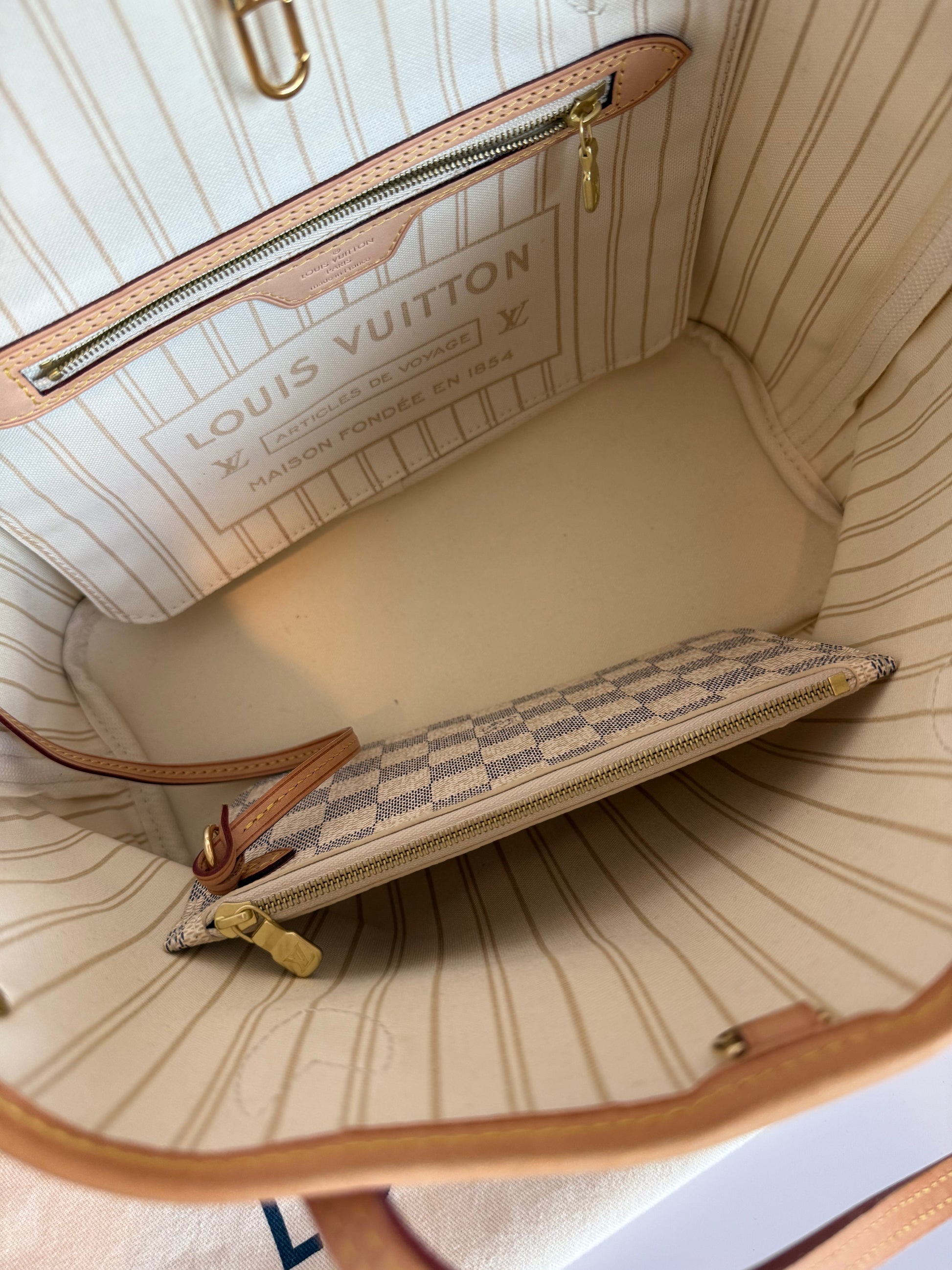 Louis Vuitton Damier Azur Neverfull PM like new