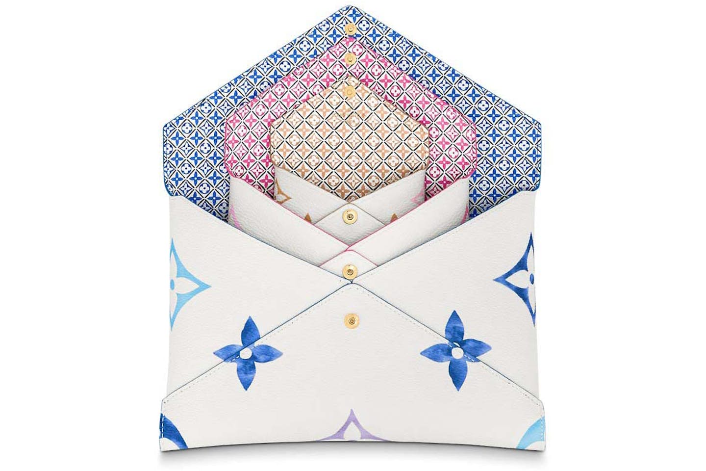 Louis Vuitton limited edition giant monogram Kirigami Pochette set By The Pool collection