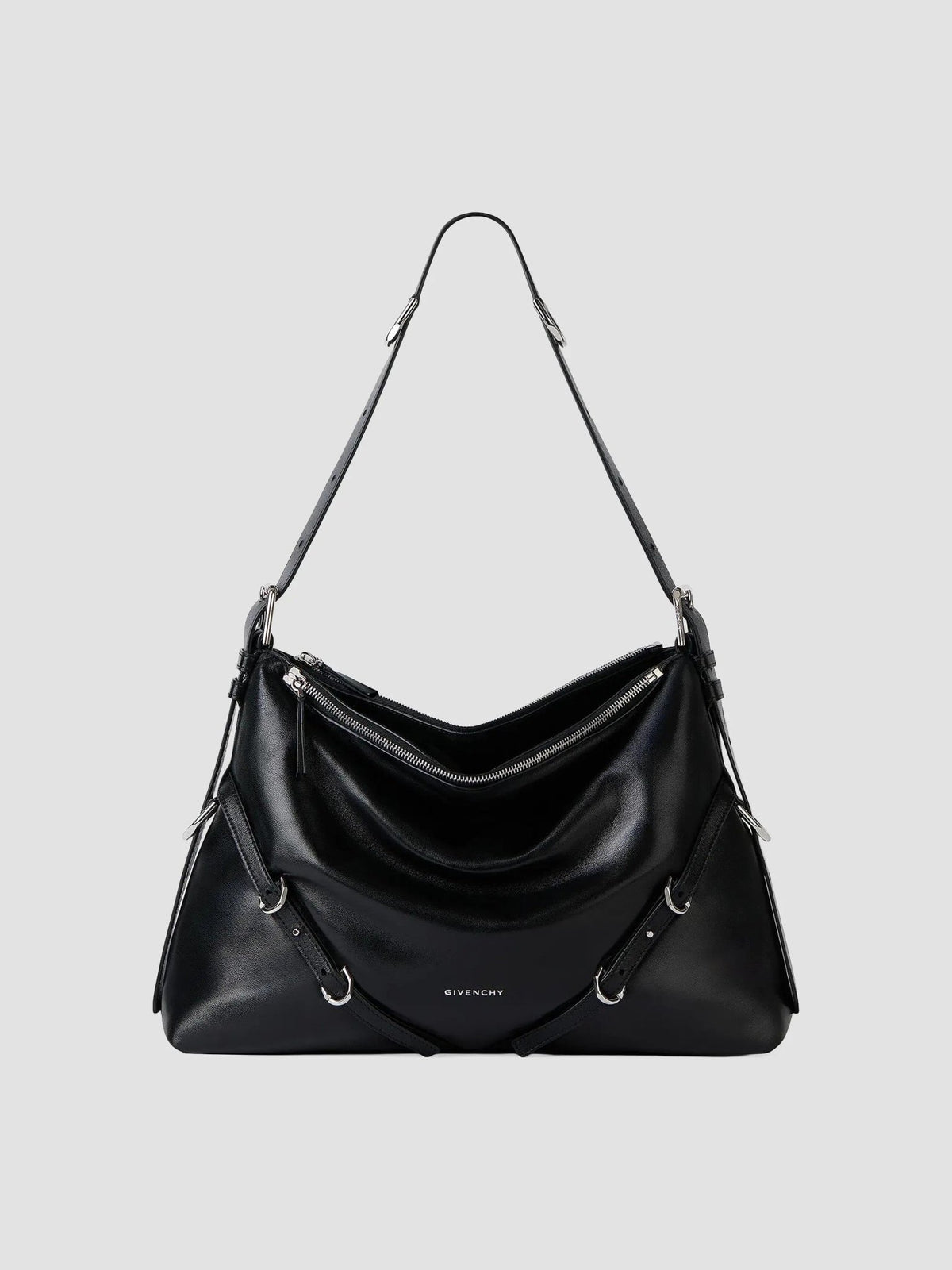 Givenchy Voyou Crossbody - Calf Leather - Black - NIDHALHAUS