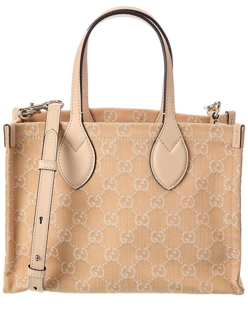 Gucci Ophidia Denim and Leather Tote - NIDHALHAUS