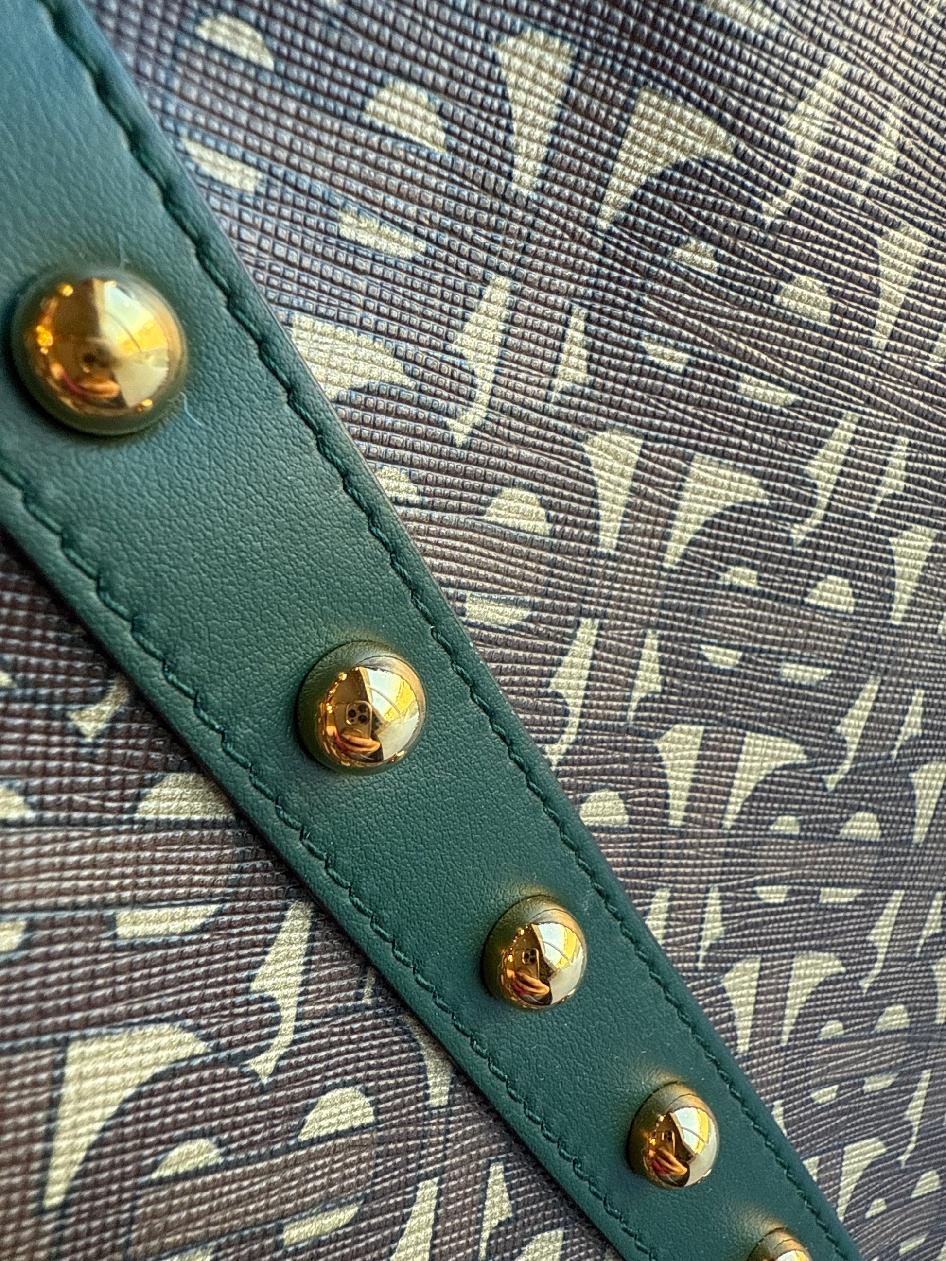 Burberry TB monogram leather long tote