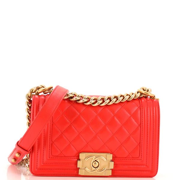 Chanel small boy with gold hardware - NIDHALHAUS