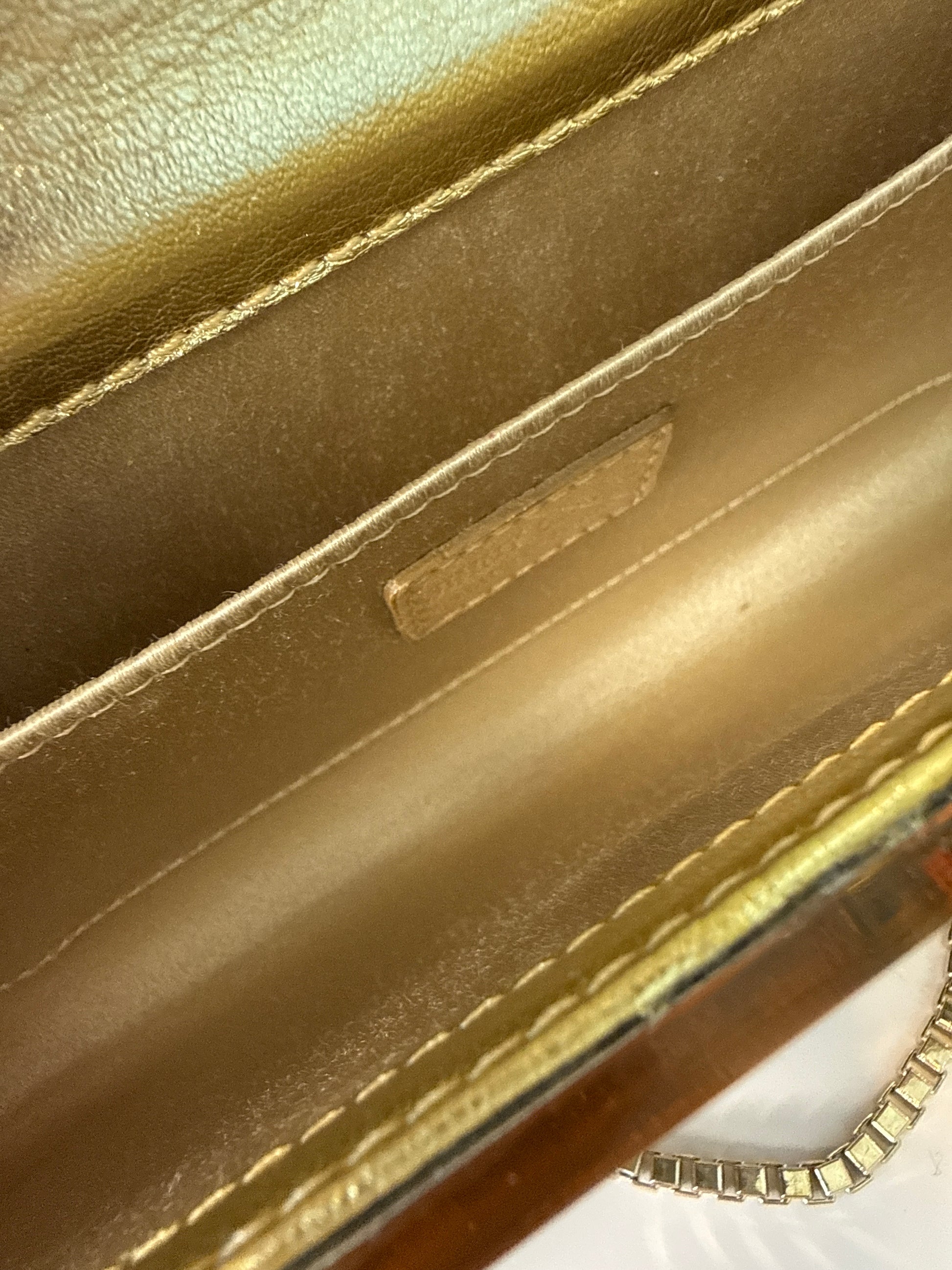 Jimmy Choo Acrylic Lace Sweetie Clutch Gold Black