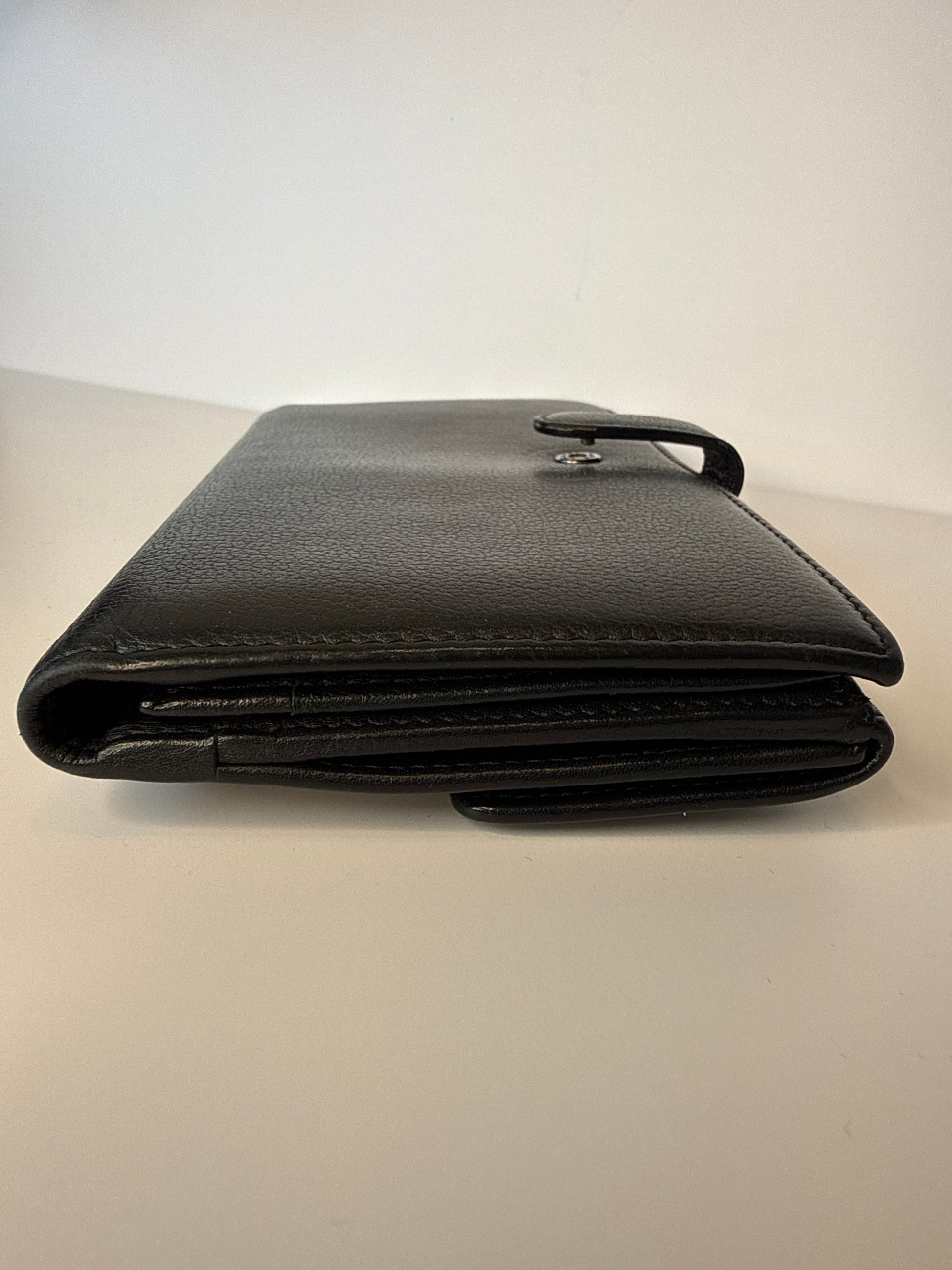 Chanel camellia embossed long wallet