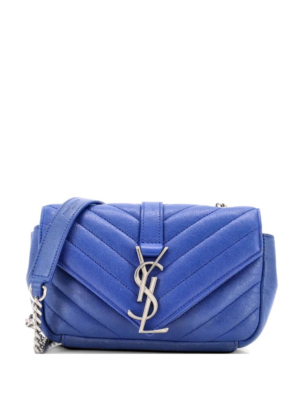 Saint Laurent Classic Monogram Loulou Crossbody Blue - NIDHALHAUS