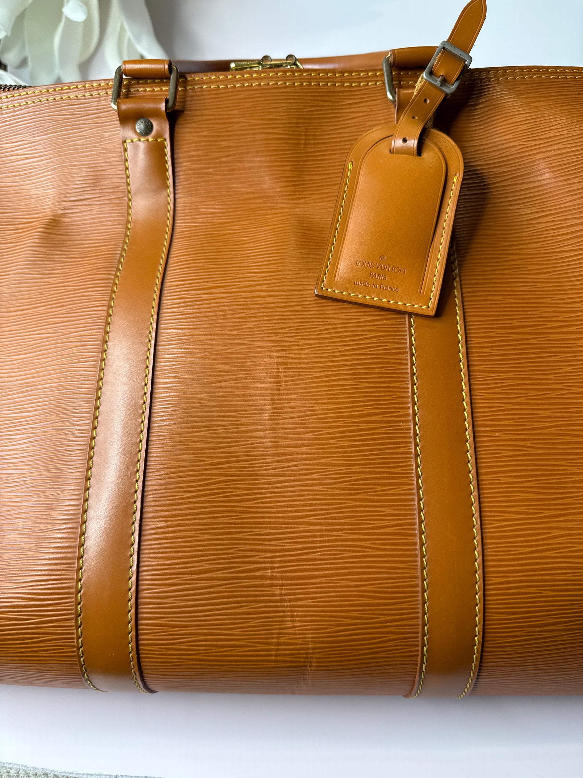 Louis Vuitton Cipango Gold Epi Leather Keepall 50 bag