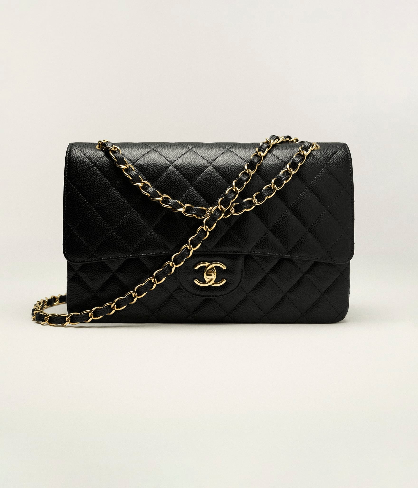Chanel Classic Caviar Double Flap Jumbo