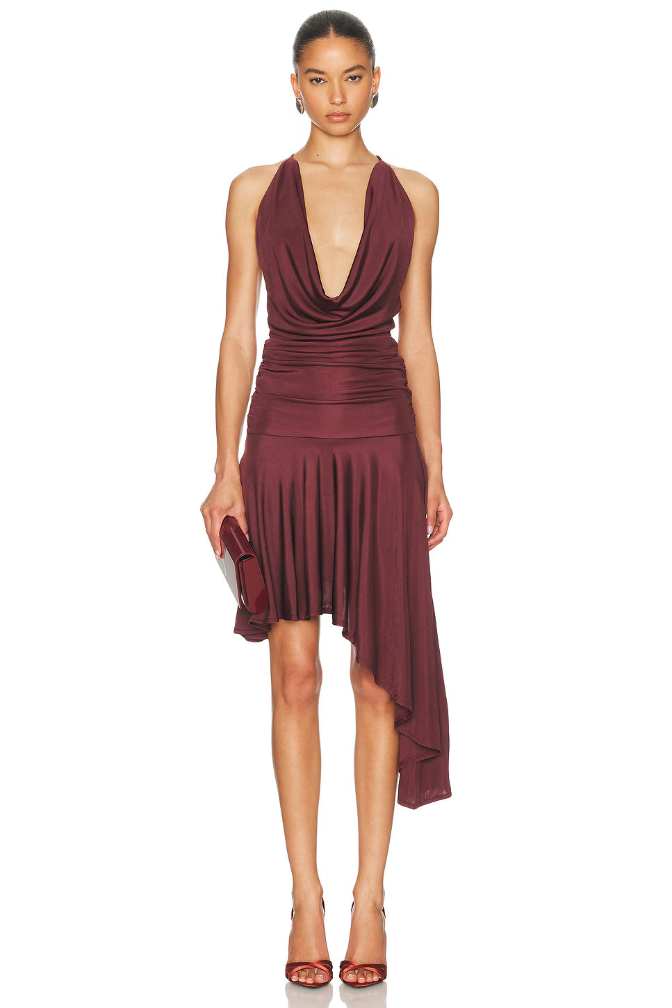 Aya Muse Kiri Dress - Merlot