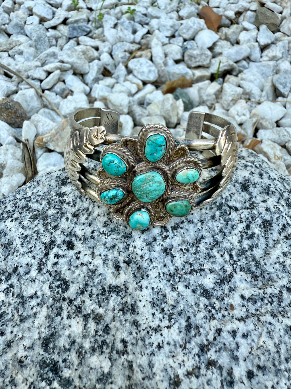 Navajo turquoise cuff bracelet