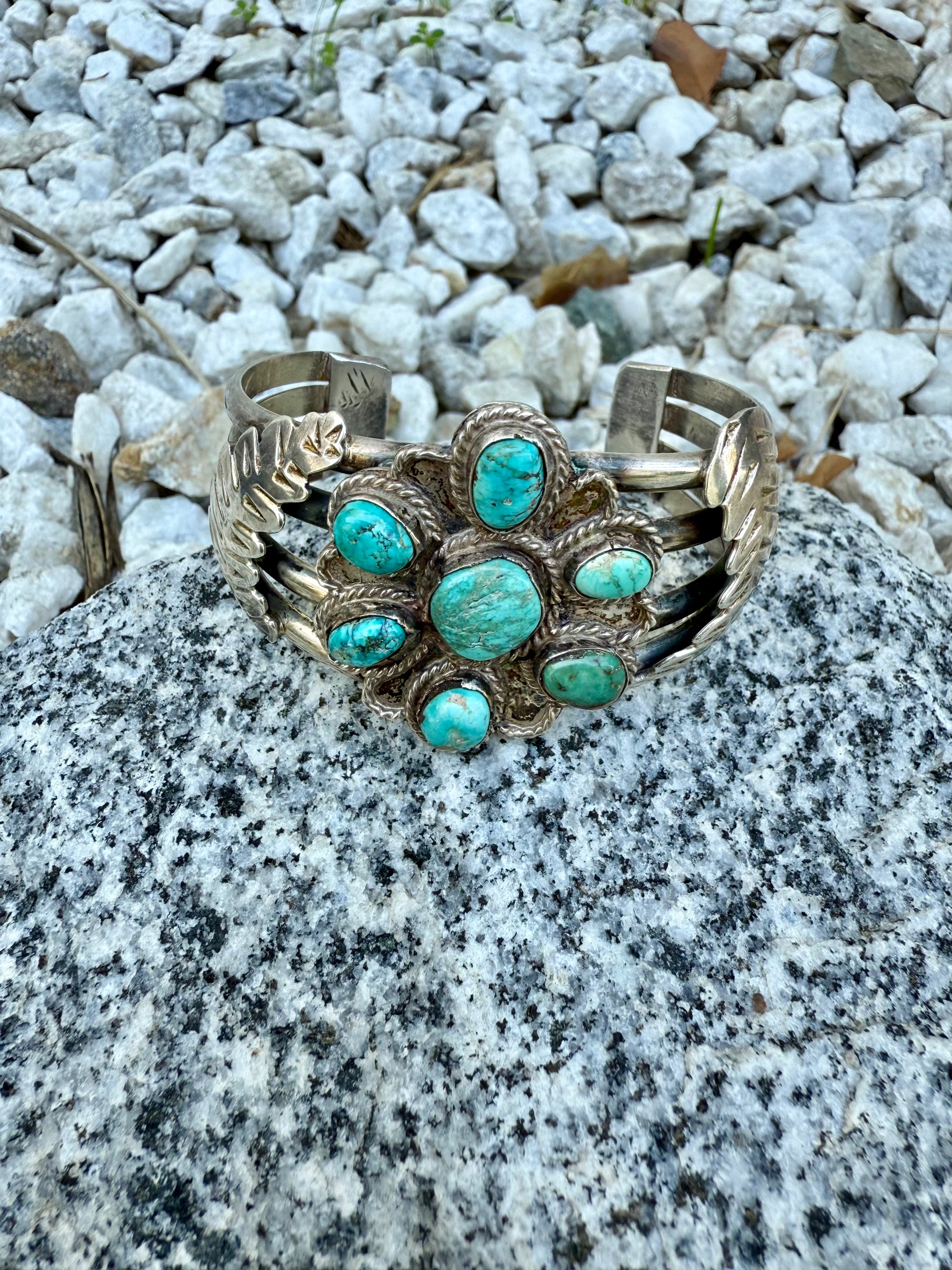 Navajo turquoise cuff bracelet