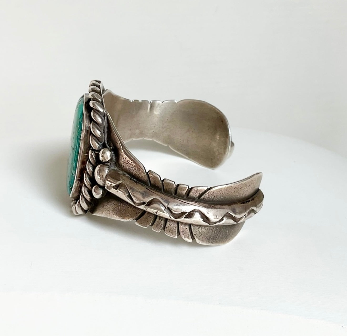NAVAJO turquoise 1950/1960 signed cuff