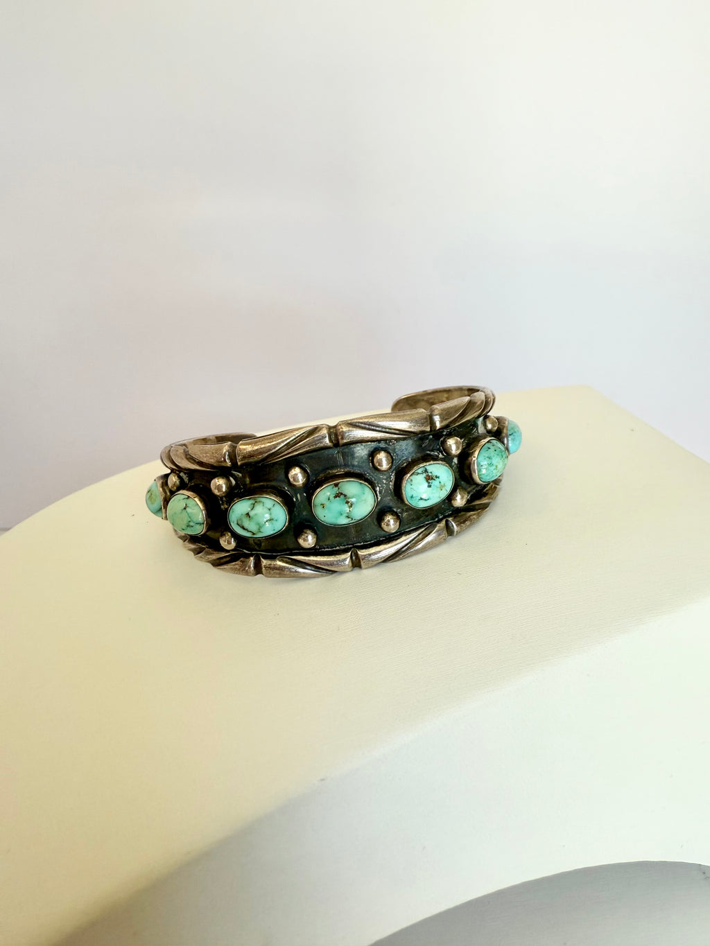 Navajo turquoise cuff bracelet