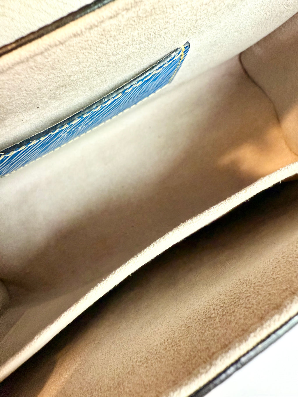 Louis Vuitton epi and vachetta crossbody twist lock