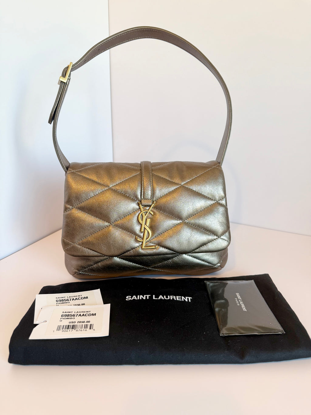 Saint Laurent Le 57 Flap YSL Shoulder Bag in Quilted Leather