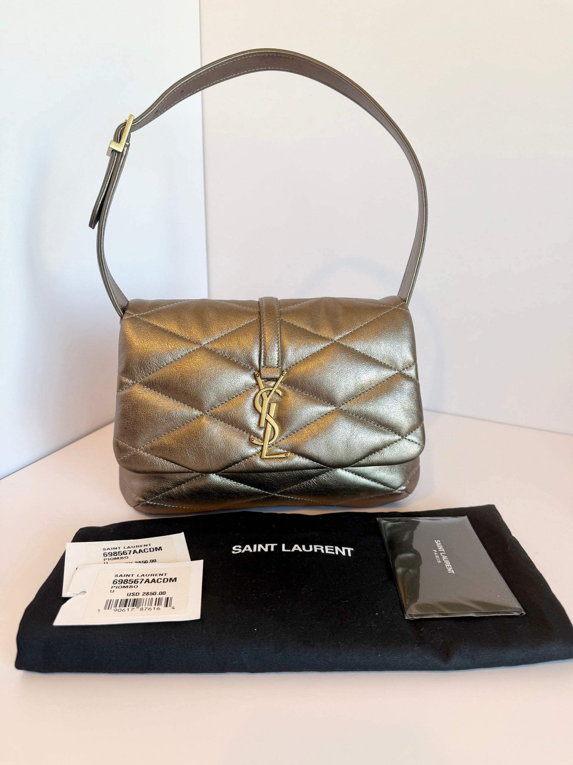 Saint Laurent Le 57 Flap YSL Shoulder Bag in Quilted Leather