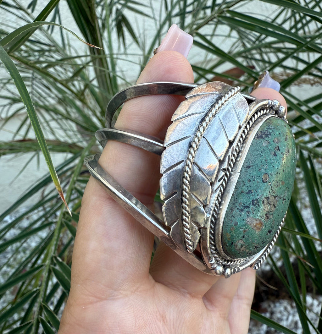Navajo turquoise cuff bracelet