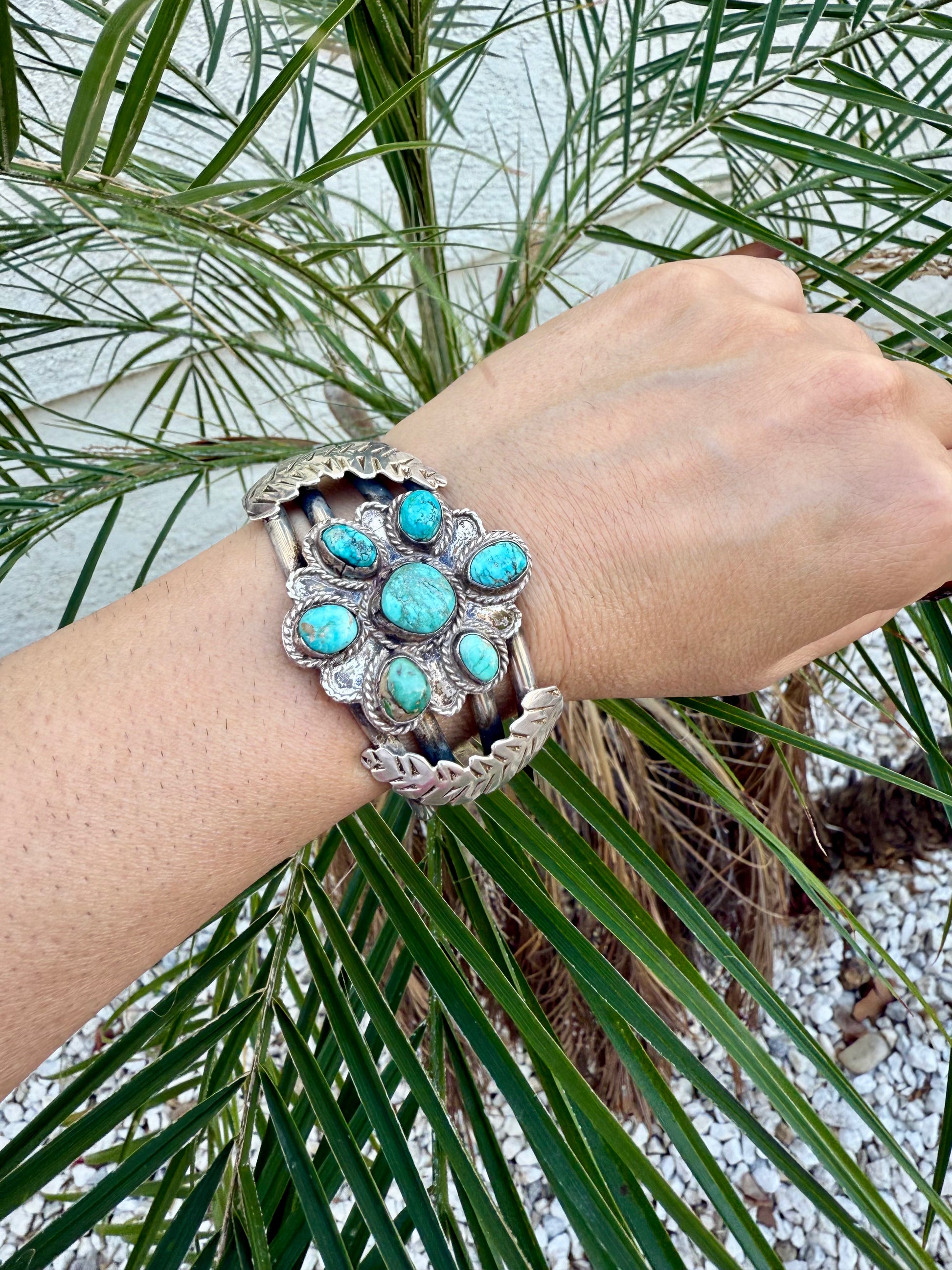 Navajo turquoise cuff bracelet