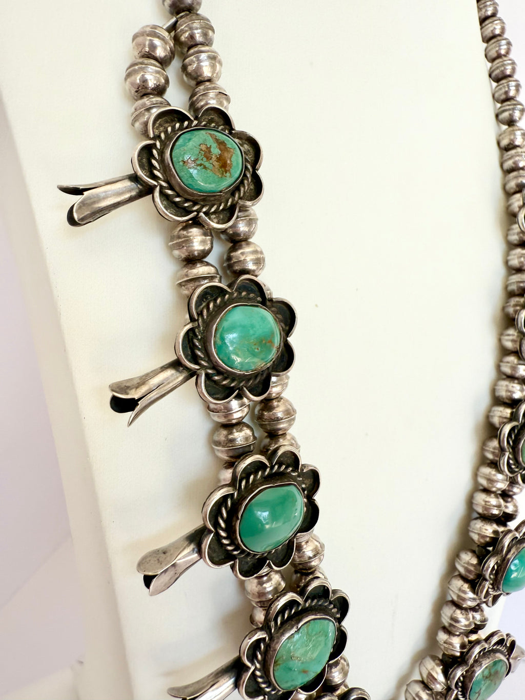 Navajo squash blossom Ajax turquoise