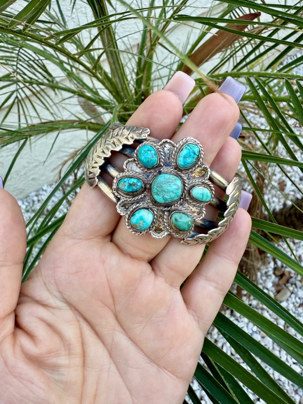 Navajo turquoise cuff bracelet