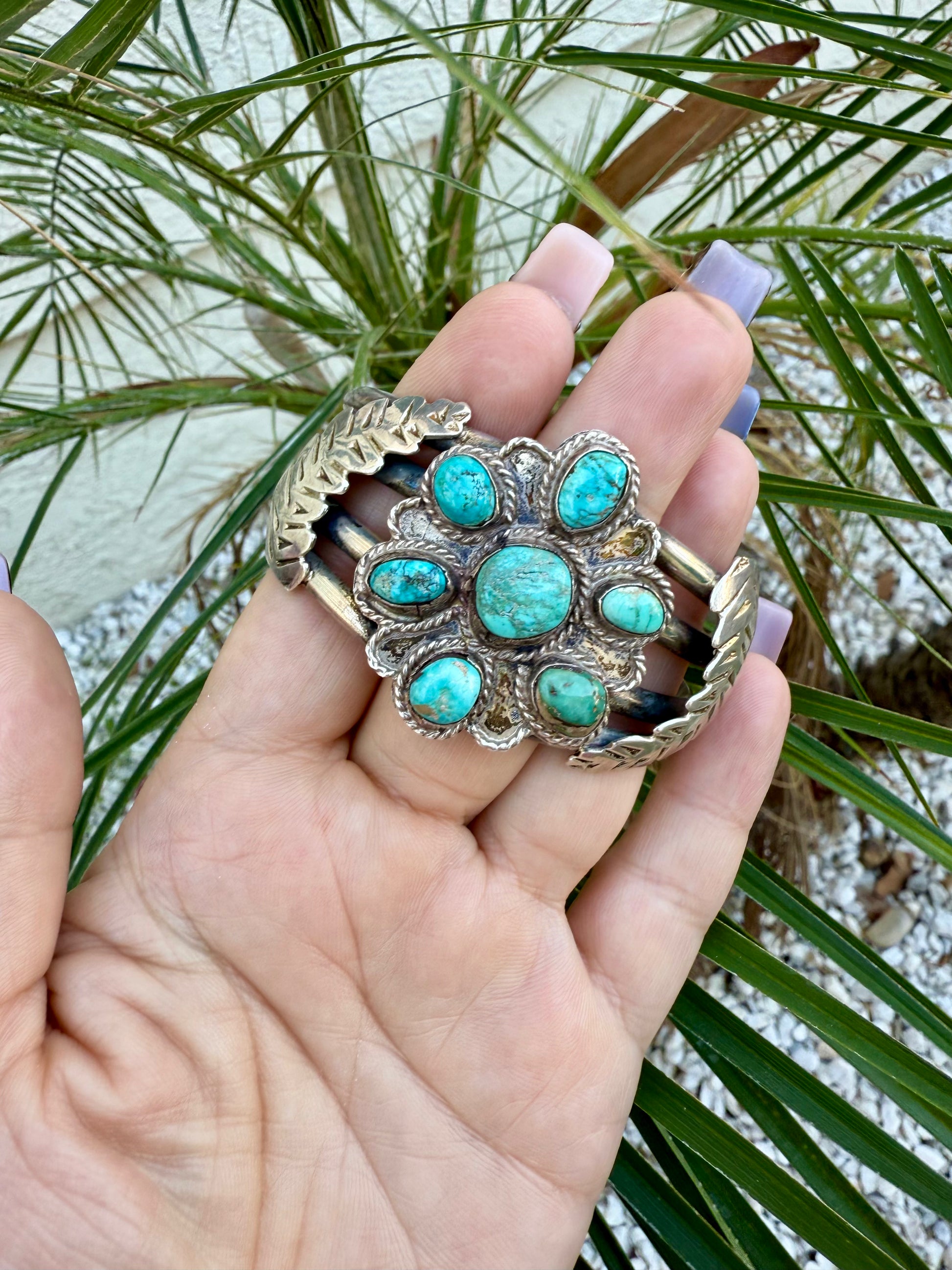 Navajo turquoise cuff bracelet