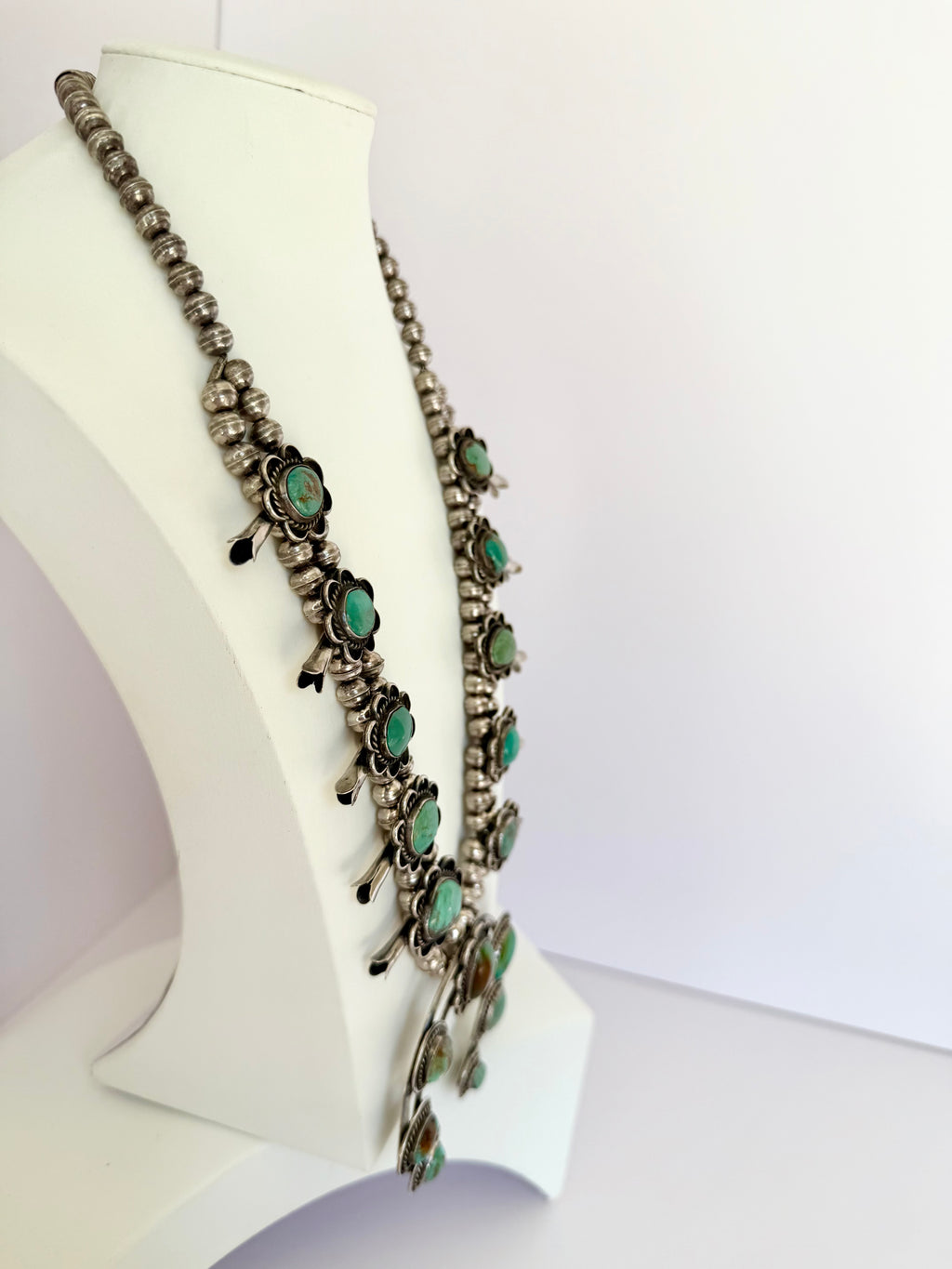 Navajo squash blossom Ajax turquoise