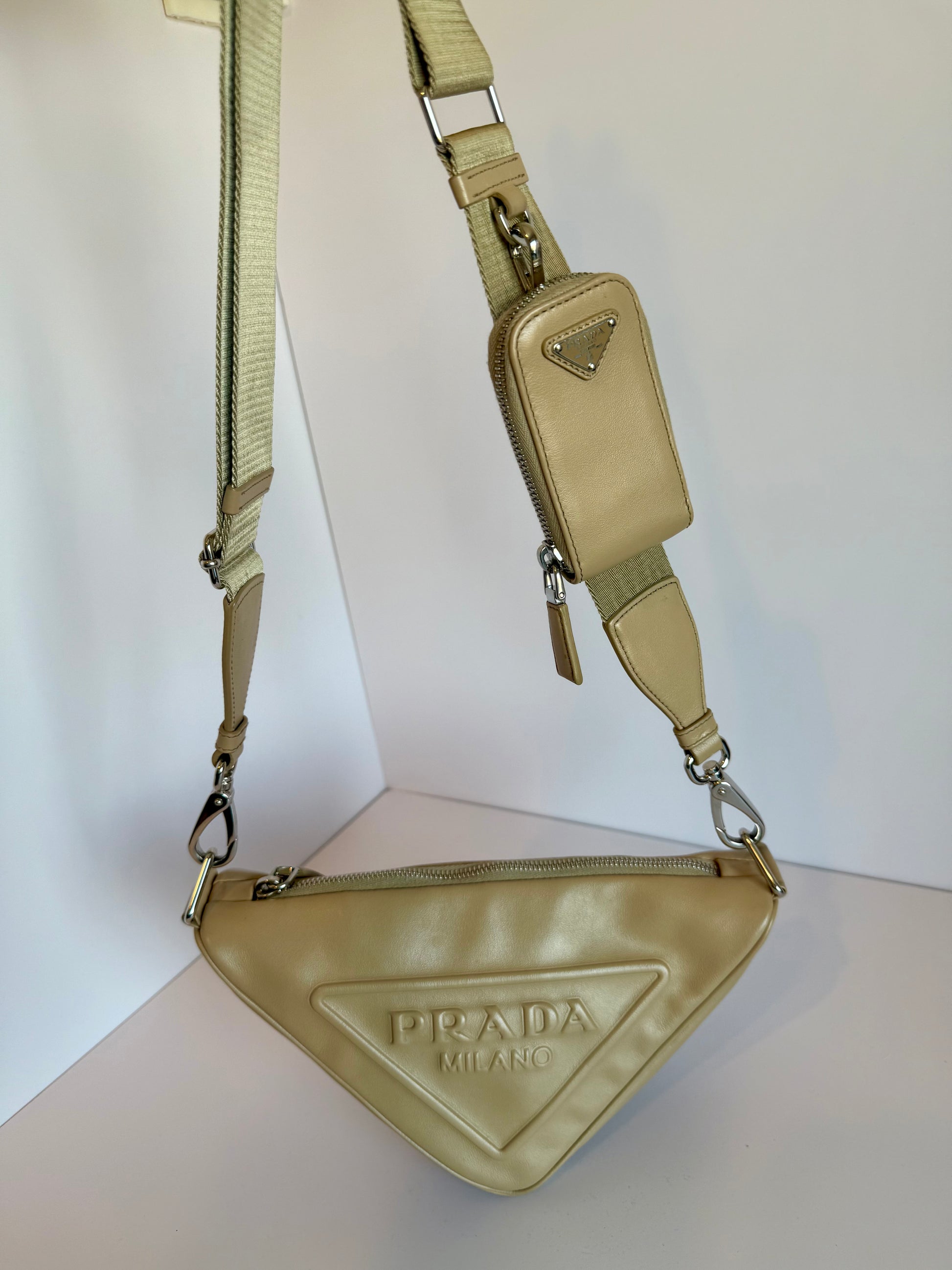 Prada grace lux triangle bag