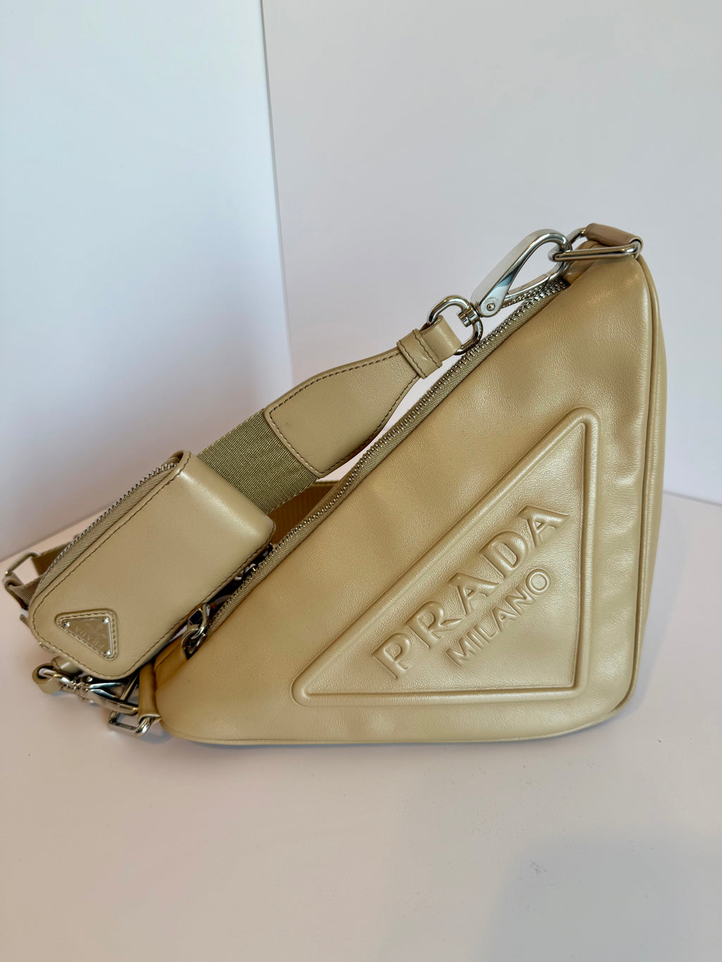 Prada grace lux triangle bag