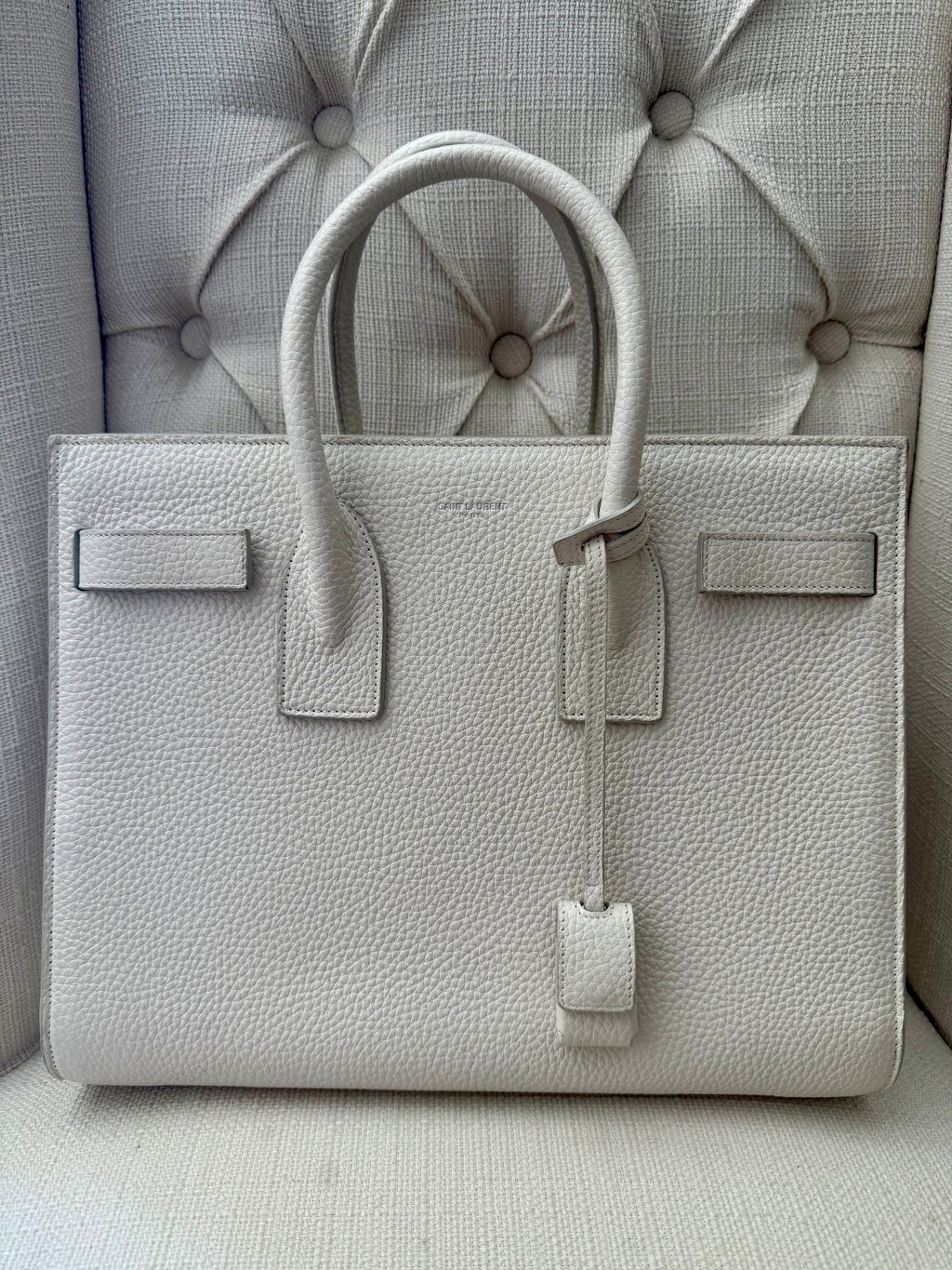 Saint Laurent Sac de Jour white