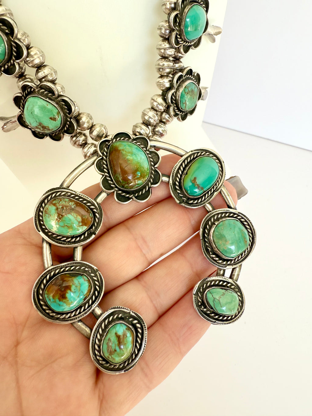 Navajo squash blossom Ajax turquoise