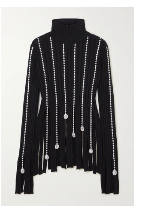 Area crystal cascade sweater
