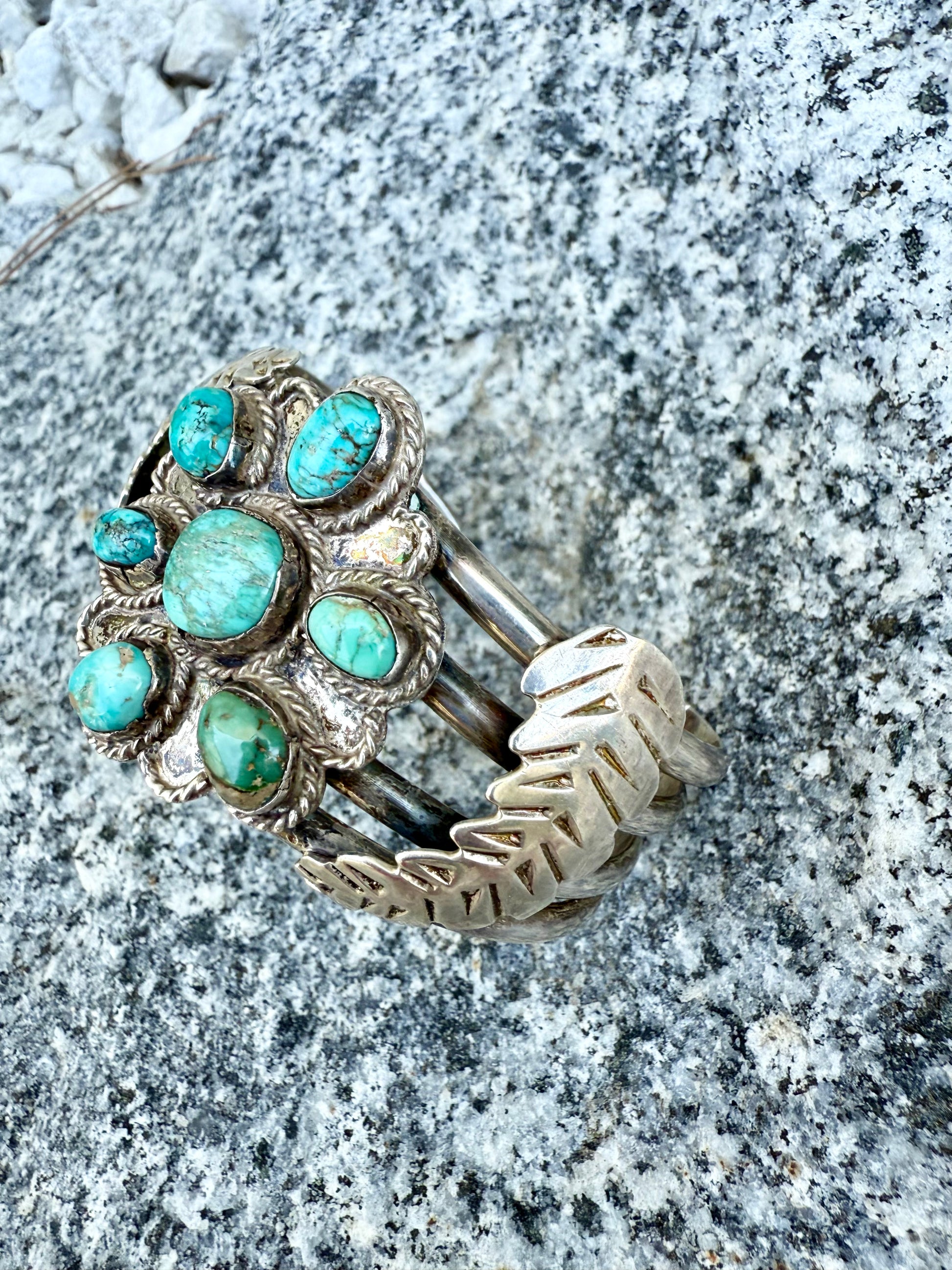 Navajo turquoise cuff bracelet