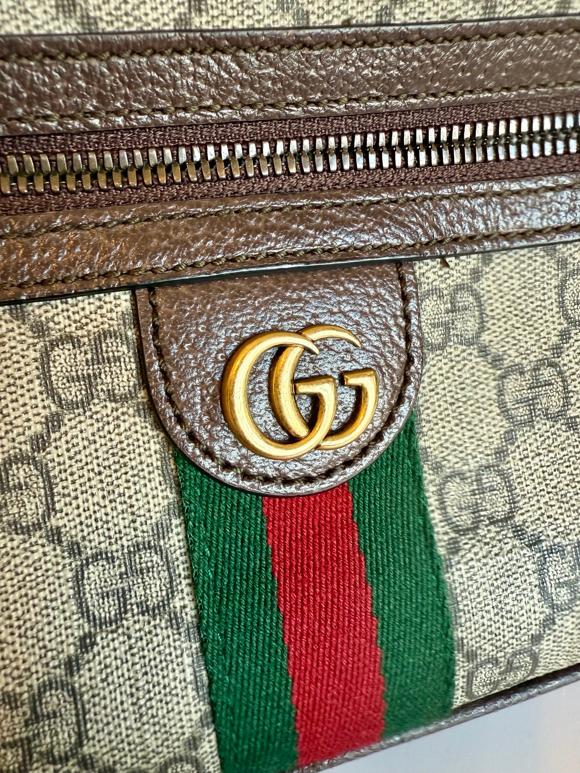 GUCCI GG supreme Ophidia belt bag