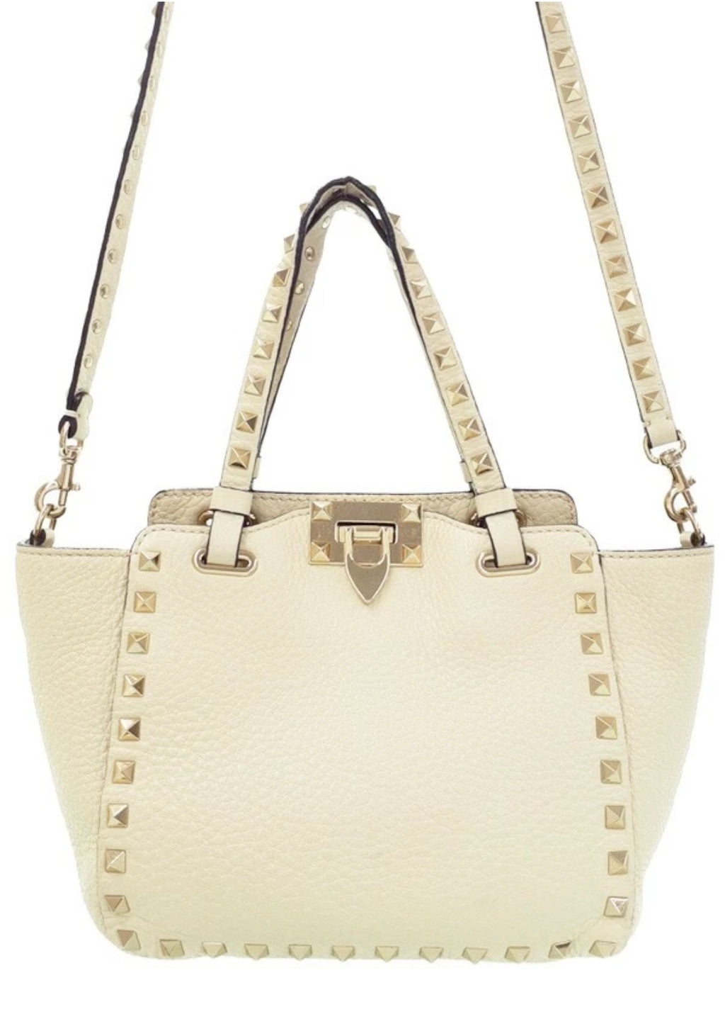 Valentino Garavani rockstud pebble leather bag
