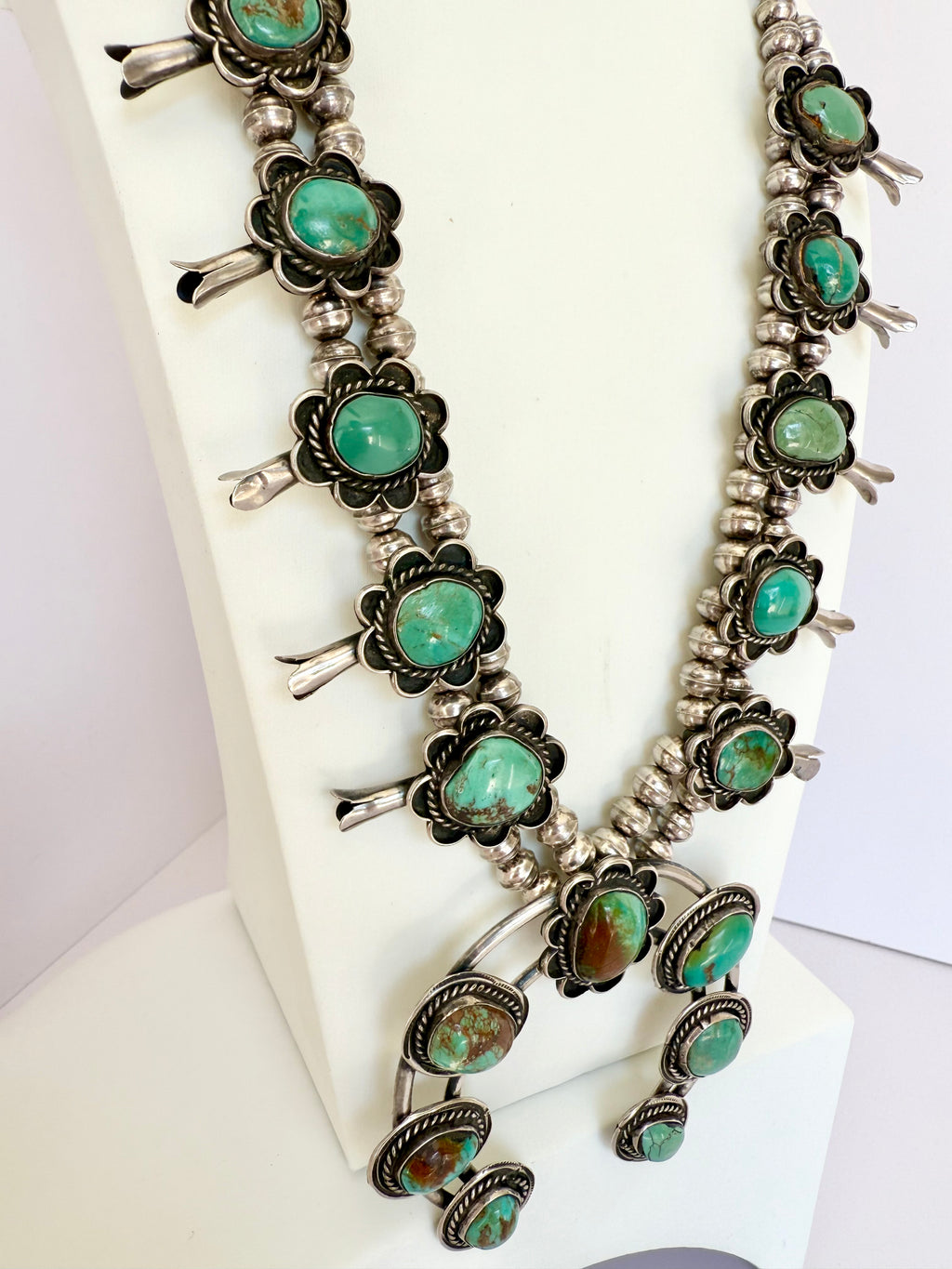 Navajo squash blossom Ajax turquoise