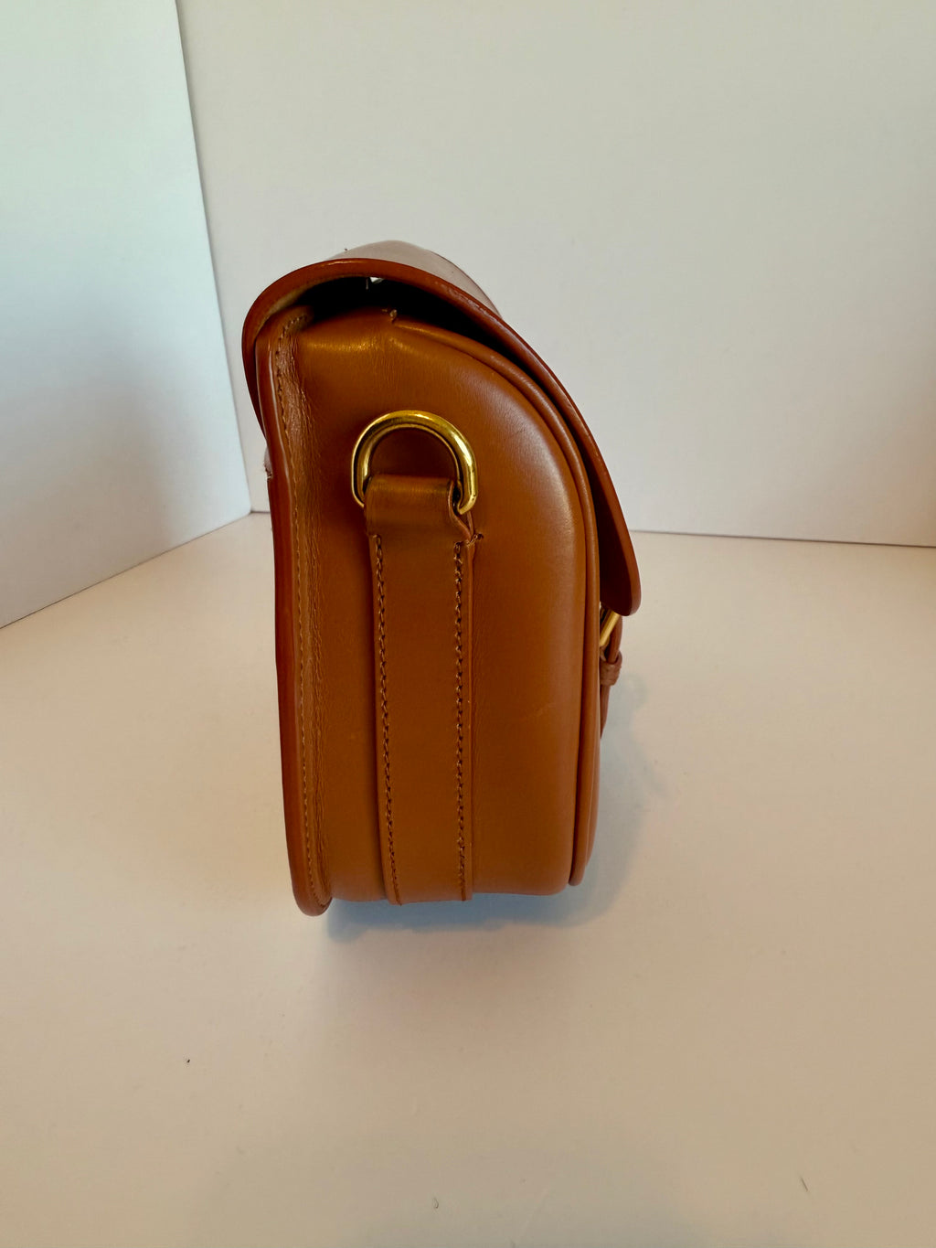 Christian Dior Medium Bobby Flap bag in dark tan calfskin leather