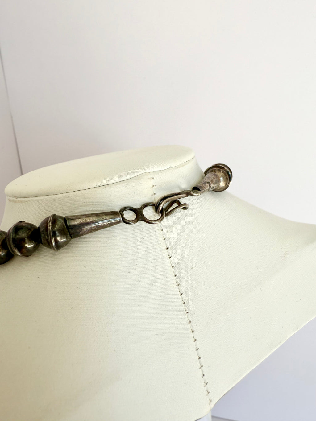 Navajo squash blossom sterling silver coral