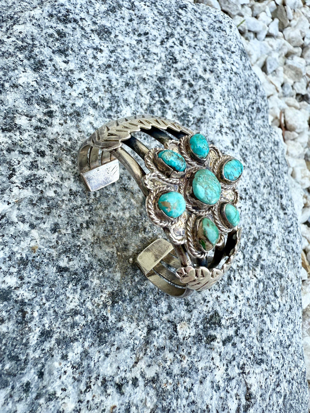 Navajo turquoise cuff bracelet
