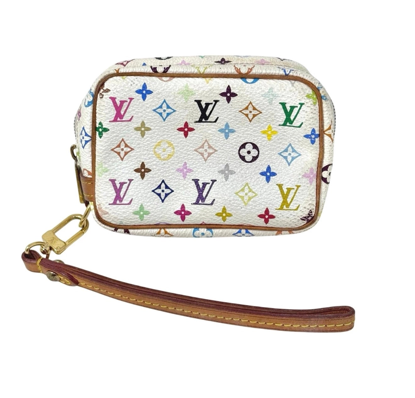 Louis Vuitton multicolore monogram x Murakami wapiti zipper pouch