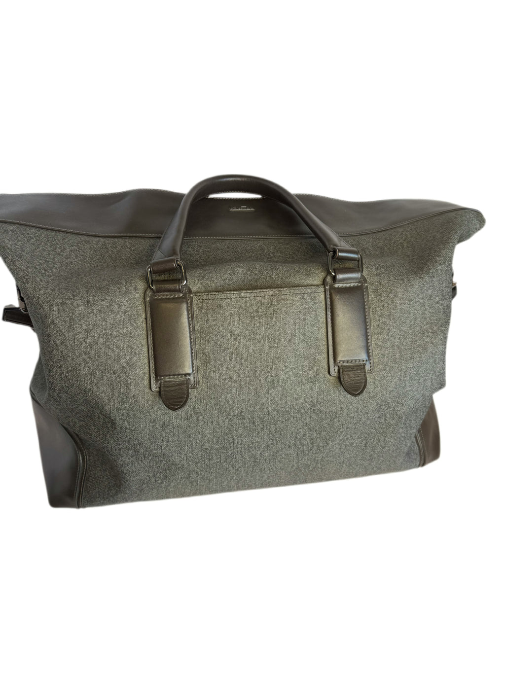TUMI overnight bag with leather trim