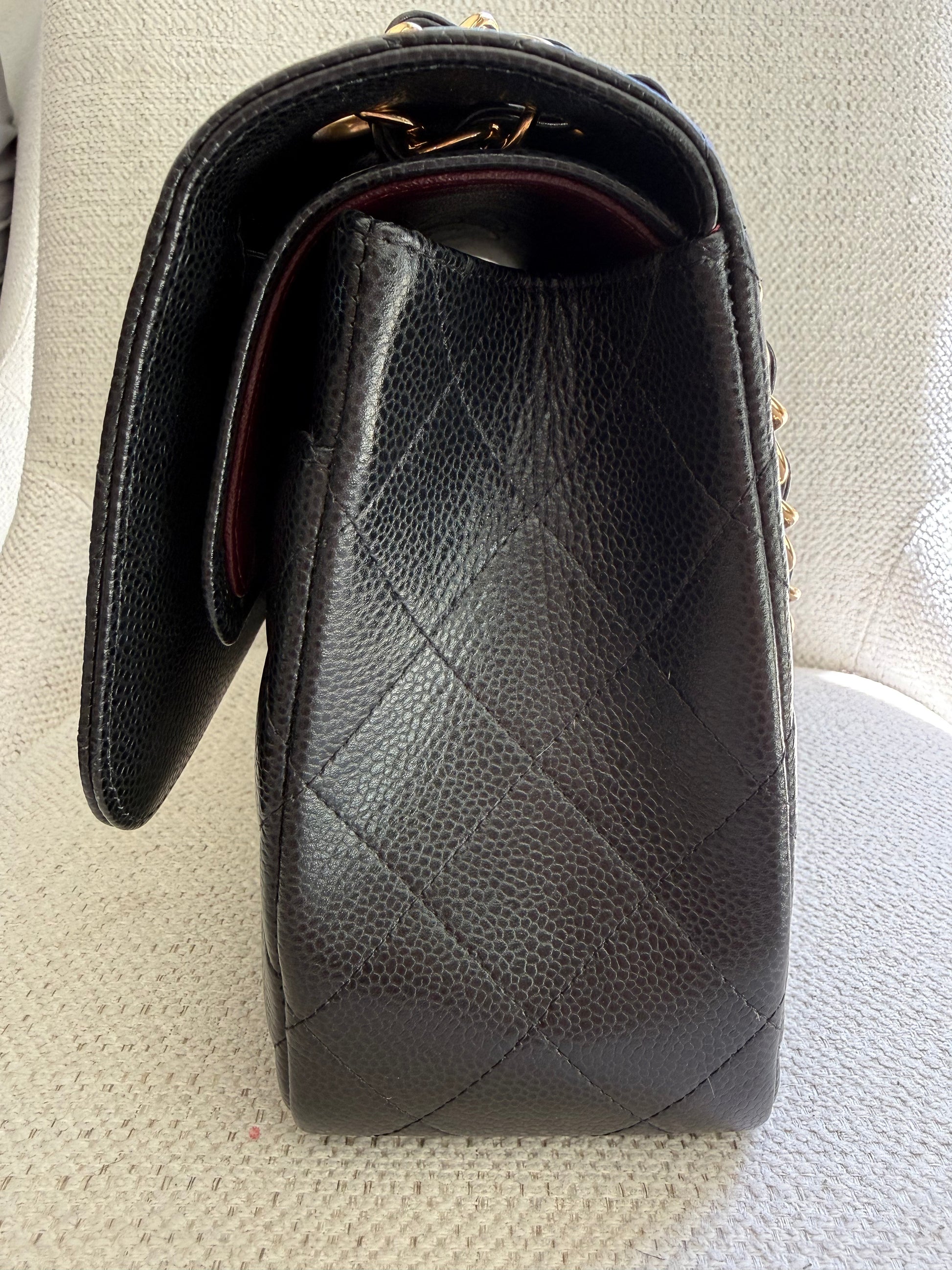 Chanel Classic Caviar Double Flap Jumbo