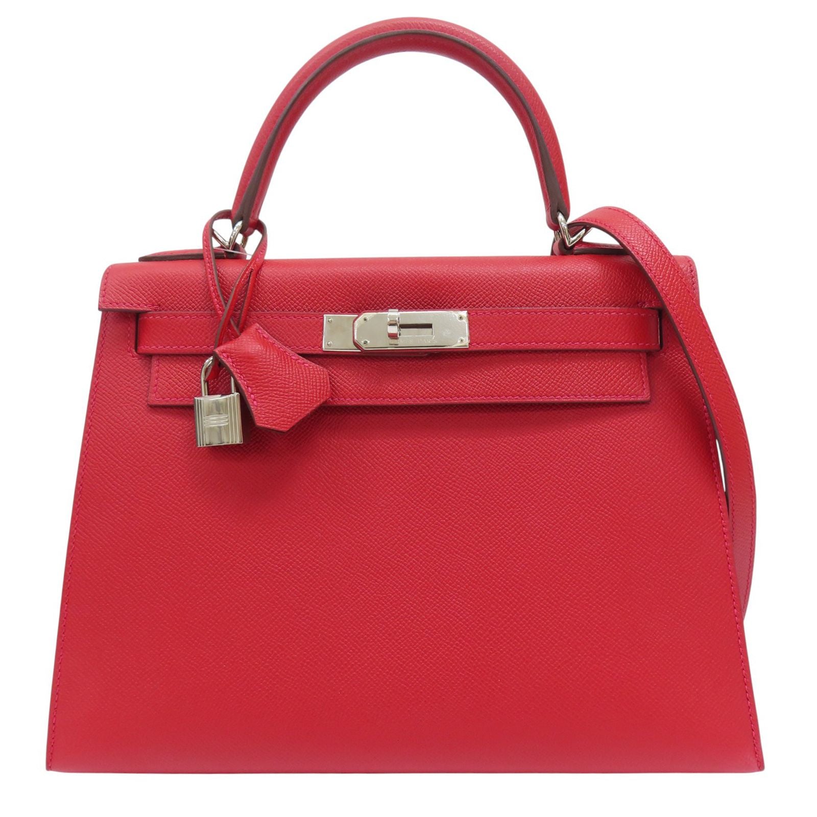 Hermès Kelly Sellier 28, Epsom rouge casaque