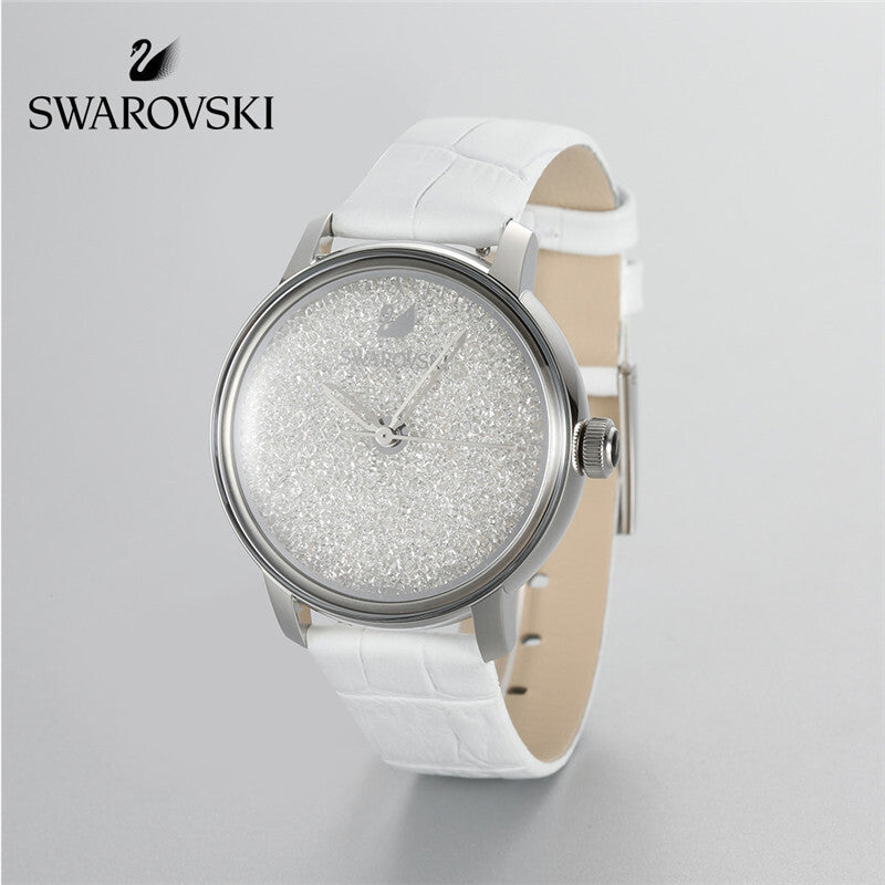 Swarovski crystalline watch with case