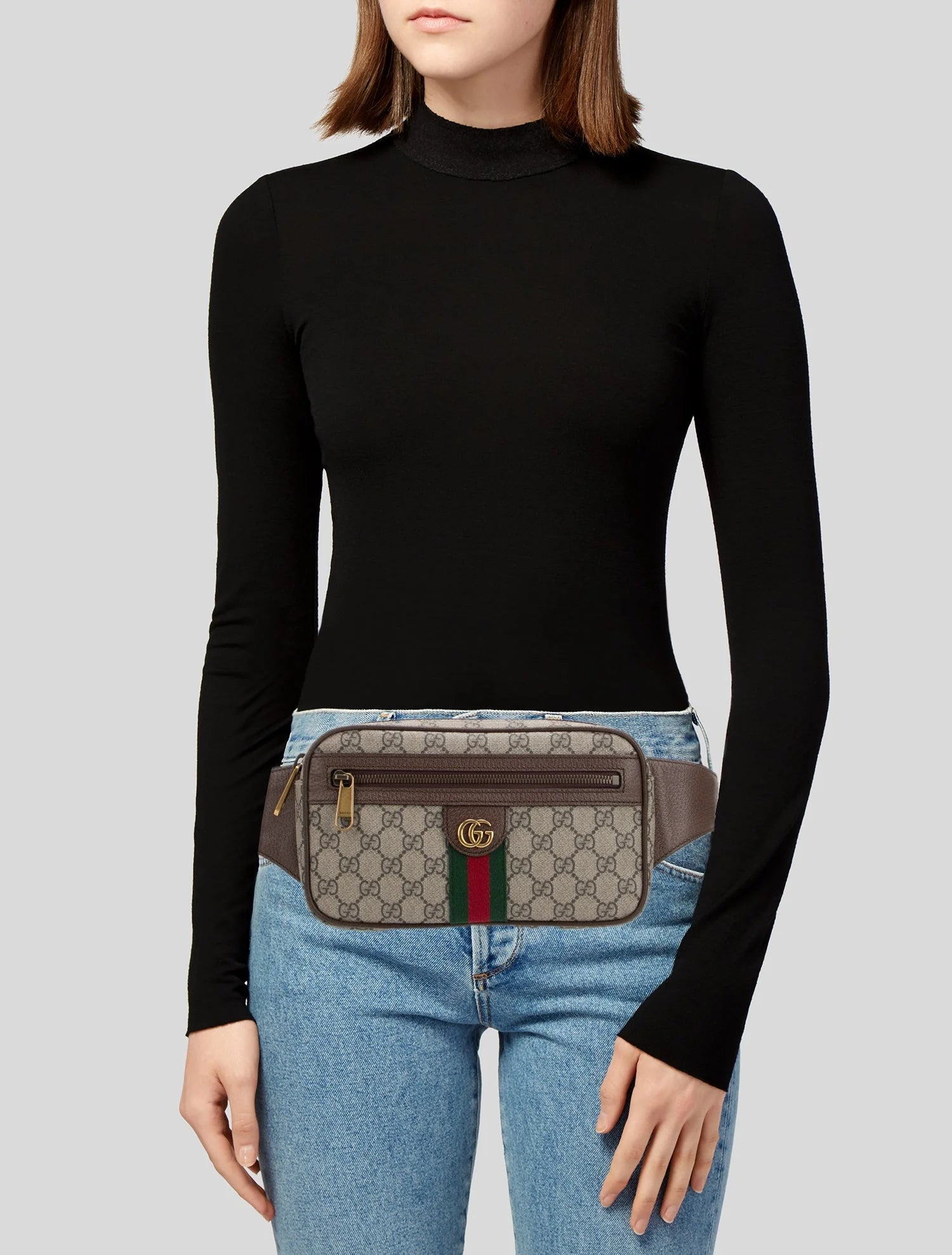 GUCCI GG supreme Ophidia belt bag