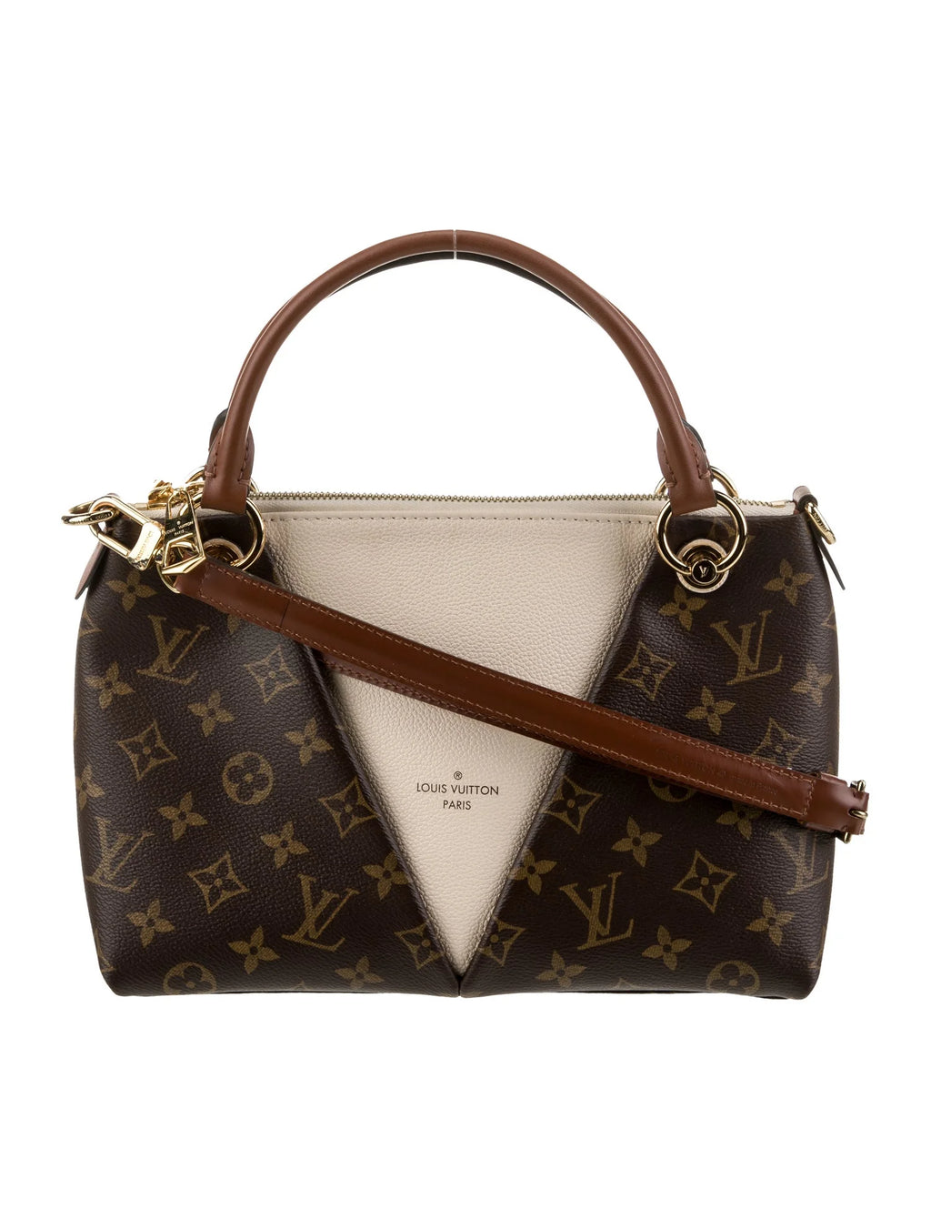 Louis Vuitton monogram v tote BB crème