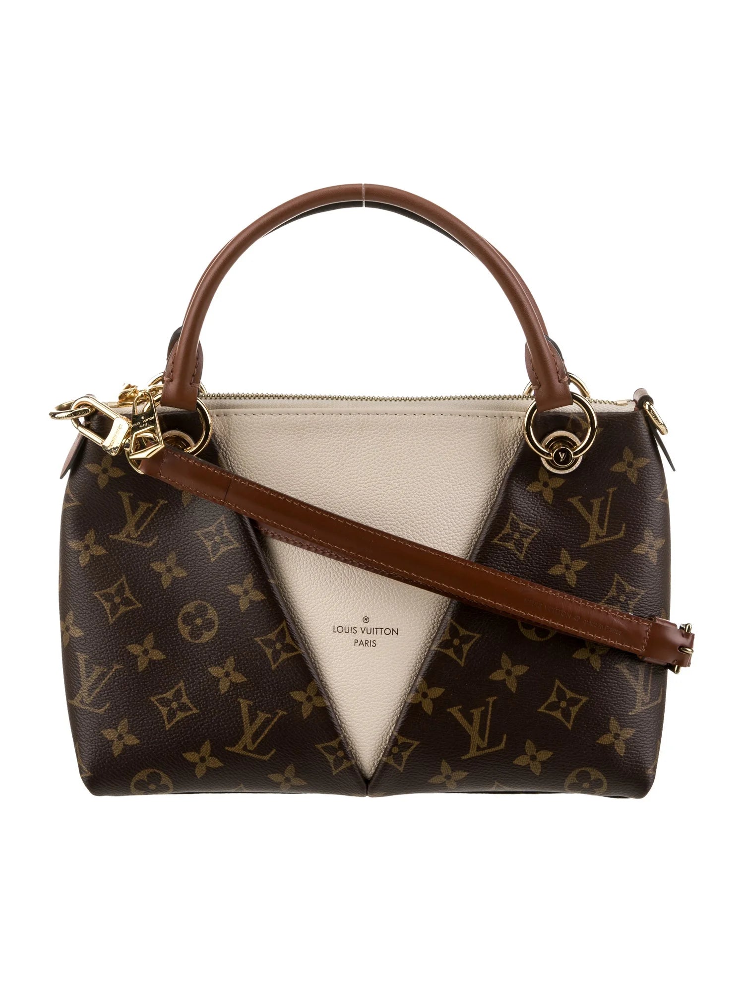 Louis Vuitton monogram v tote BB crème