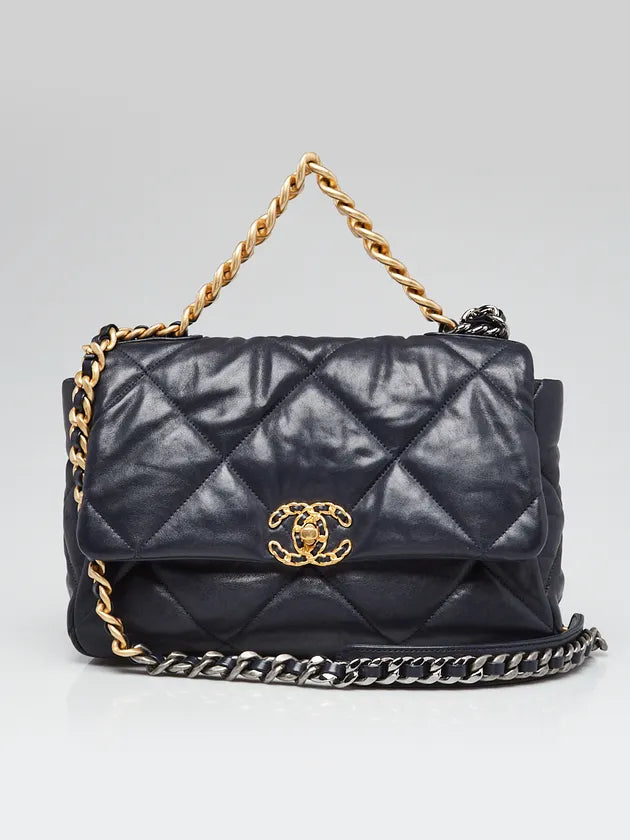 Chanel 19 quilted goatskin maxi crossbody bag