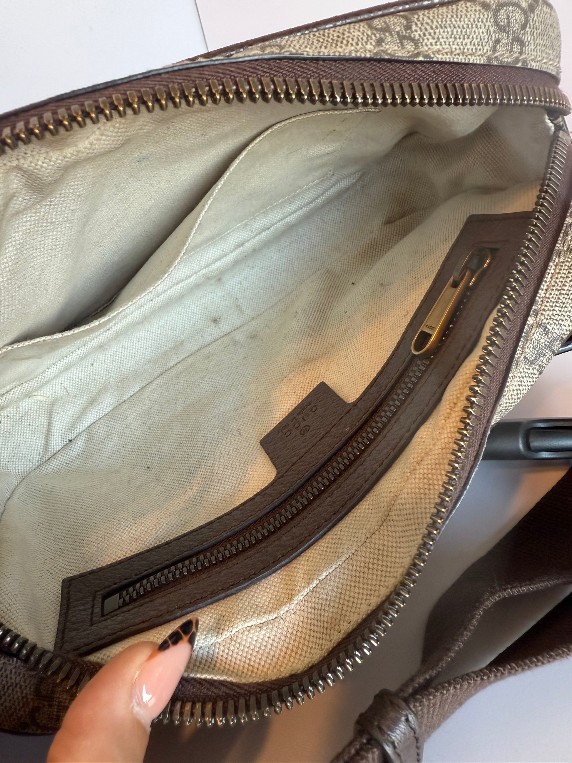 GUCCI GG supreme Ophidia belt bag